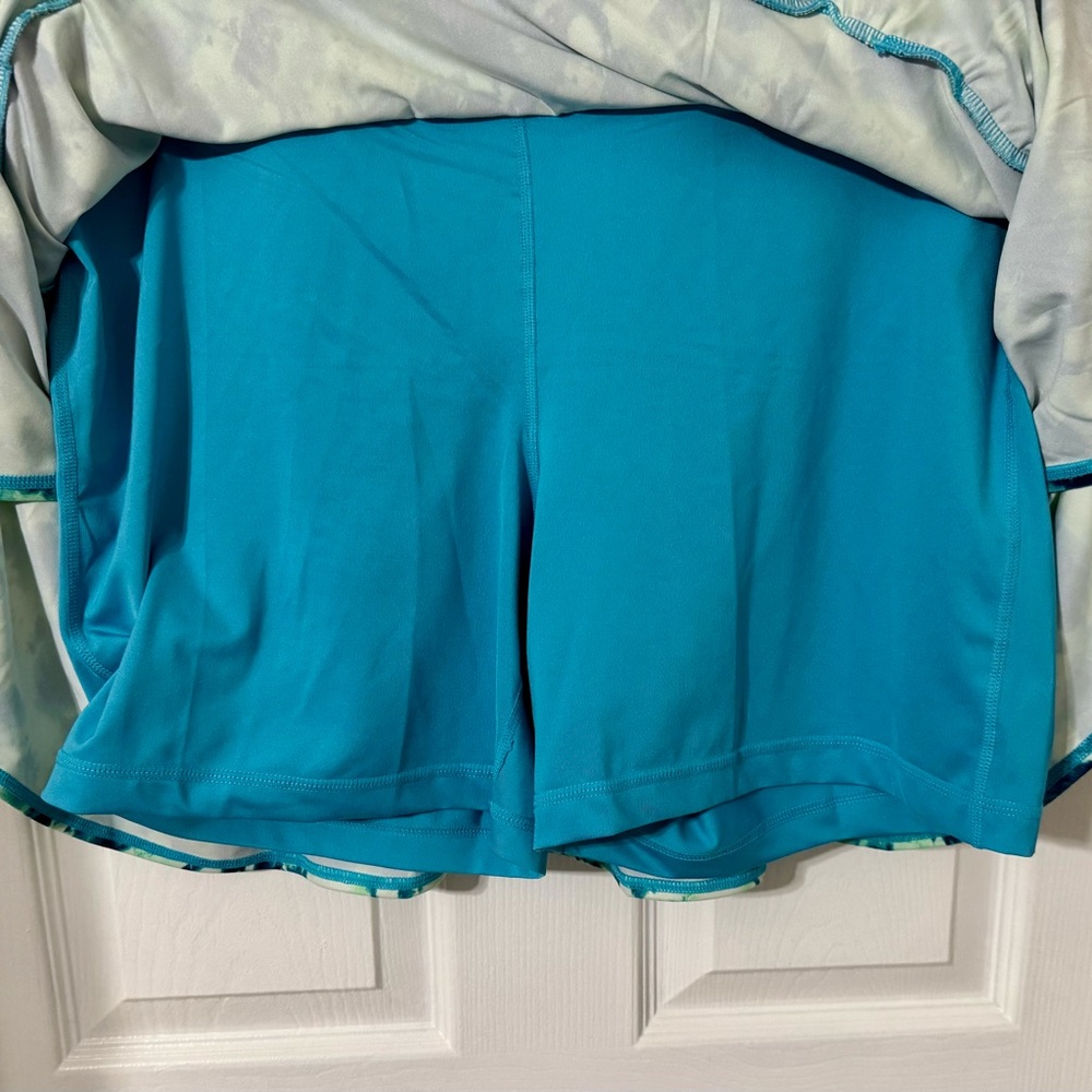 Women's Tie-Dye Skirt - Blue and White - Picture 4 of 6